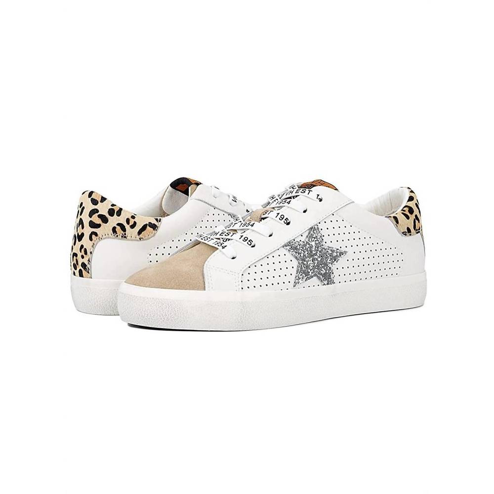 NEW VINTAGE HAVANA phoebe shoes in white/camel multi